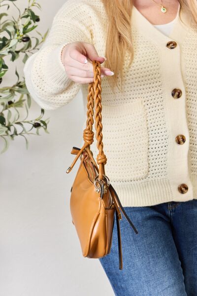 SHOMICO Braided Strap Shoulder Bag - Danielle and Jason Baker LLC - Danielle Baker's Boutique