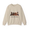 Dachshund Halloween Sweatshirt, Long Low Spooky Wiener Dog Fall Pullover Gift