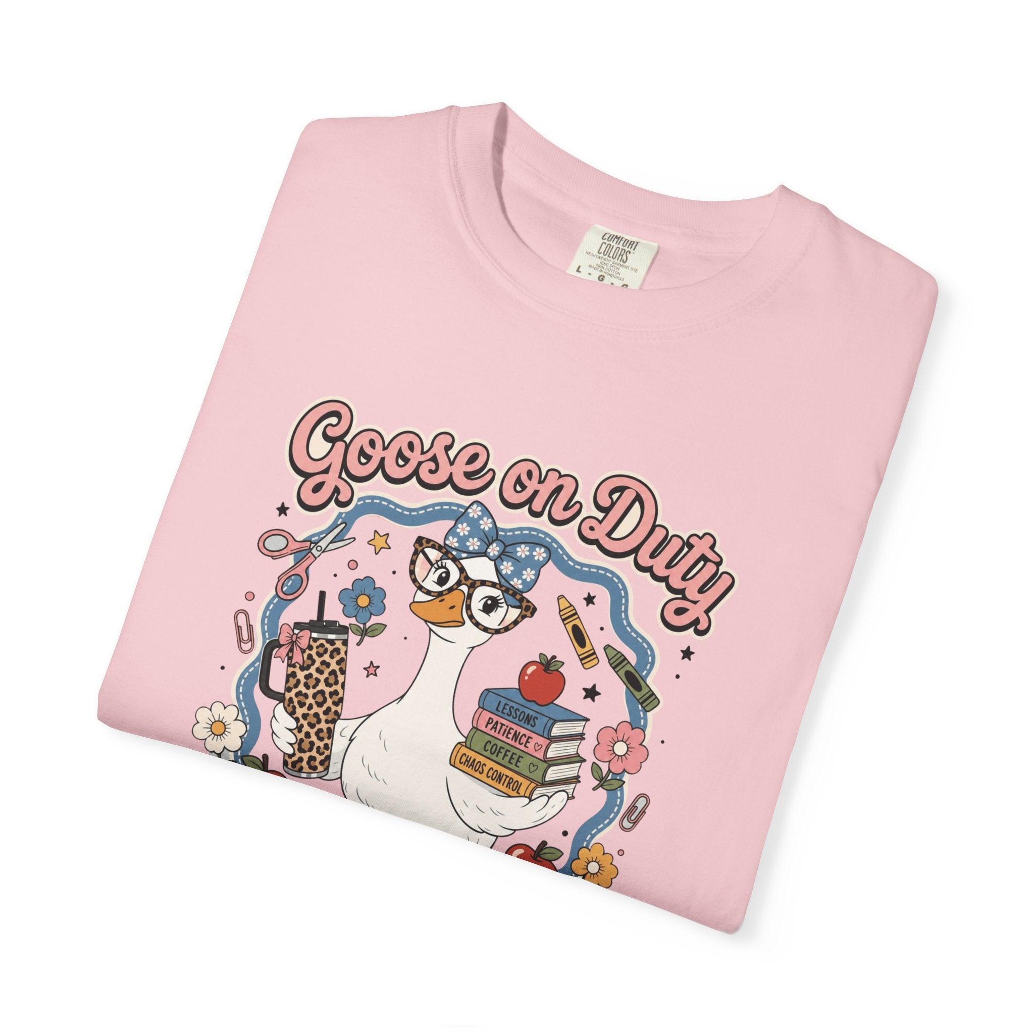 Goose on Duty Funny Teacher Shirt | Classroom Chaos Goose Graphic Tee