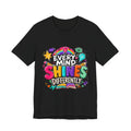 Autism Acceptance Shirt, Every Mind Shines Differently Tee, Neurodiversity Teacher Gift