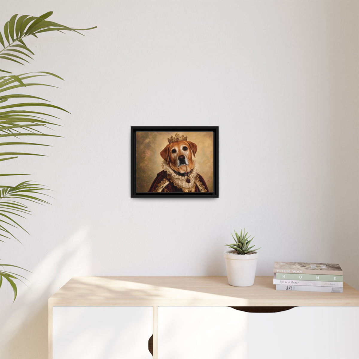 Custom Royal Pet Portrait Framed Canvas | Personalized Renaissance Dog & Cat Art