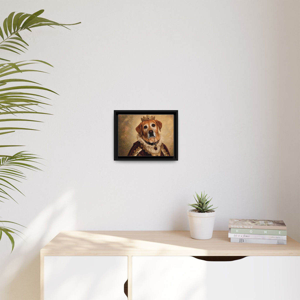 Custom Royal Pet Portrait Framed Canvas | Personalized Renaissance Dog & Cat Art