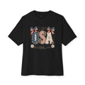 USA Sweet Land of Liberty Patriotic Shirt | Western Americana Oversized Boxy Graphic Tee