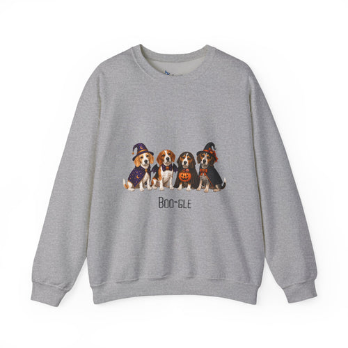 Beagle Halloween Sweatshirt, BOO-GLE Dog Lover Pullover, Spooky Pet Lover Graphic