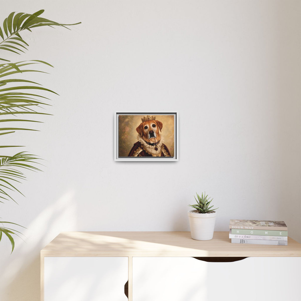 Custom Royal Pet Portrait Framed Canvas | Personalized Renaissance Dog & Cat Art