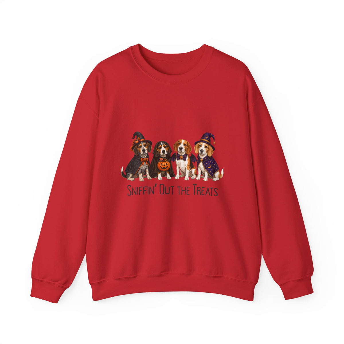 Beagle Halloween Sweatshirt, Sniffin Out Treats Hound Dog Fall Pullover Gift