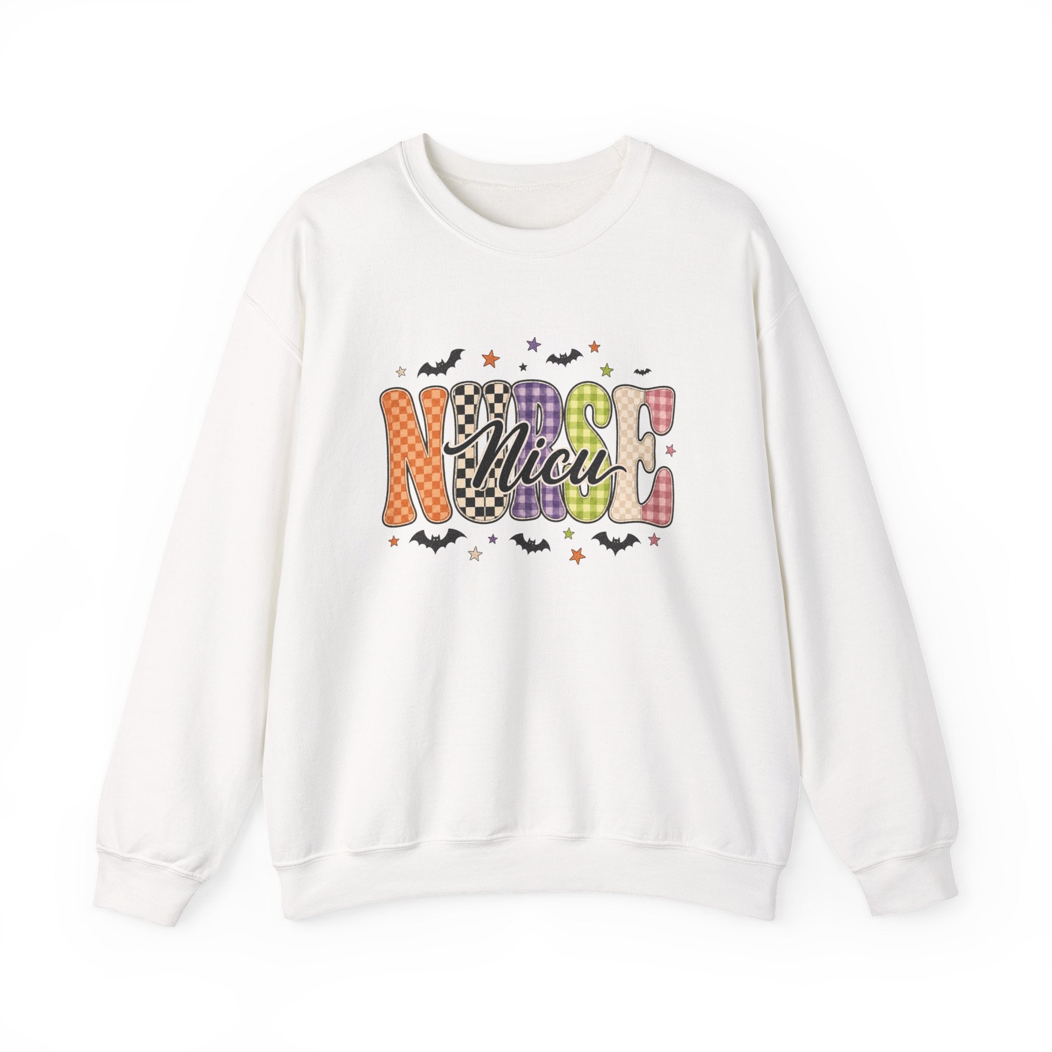 NICU Nurse Halloween Sweatshirt, Retro Spooky Nurse Crewneck, Cute Fall Medical Gift