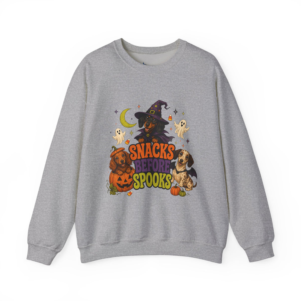 Halloween Dog Sweatshirt, Snacks Before Spooks Pet Lover Fall Vet Rescue Graphic