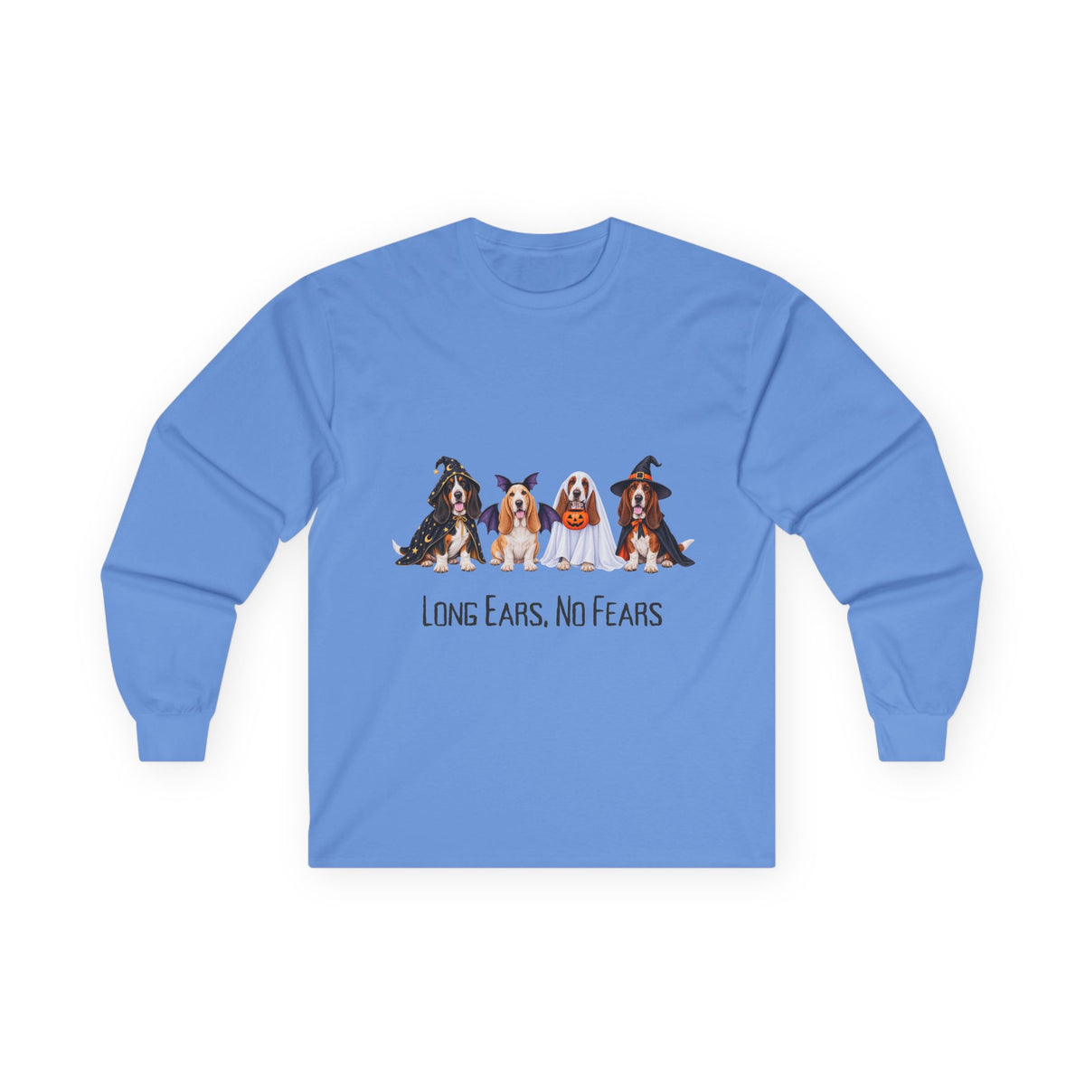 Basset Hound Halloween Shirt, Long Ears No Fears Tee, Floppy Dog Fall Graphic