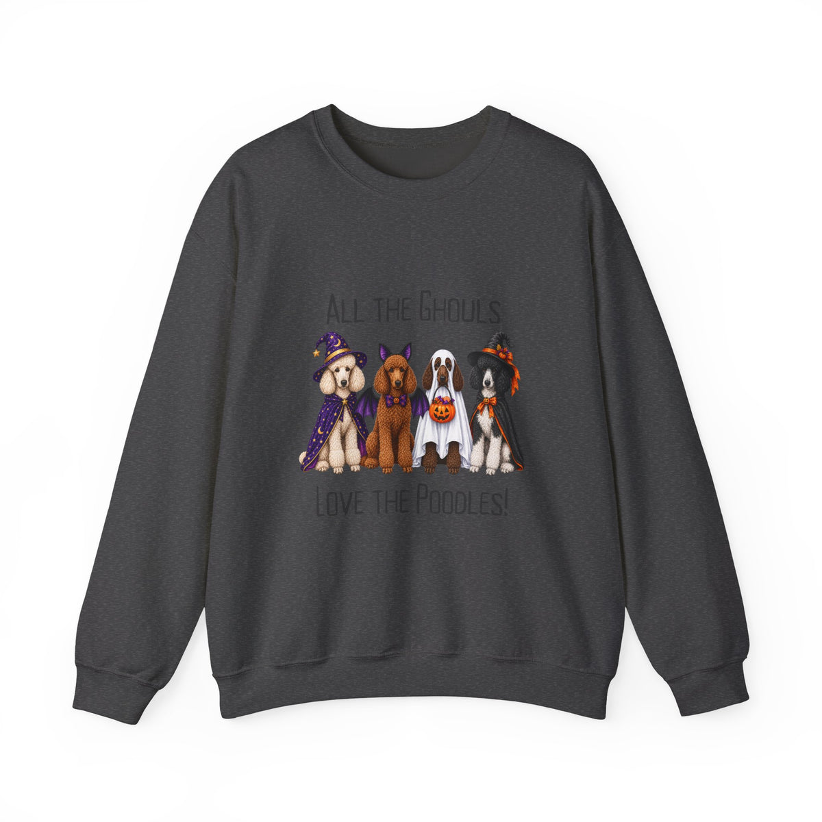 Poodle Halloween Sweatshirt, All Ghouls Love Poodles Spooky Dog Gift