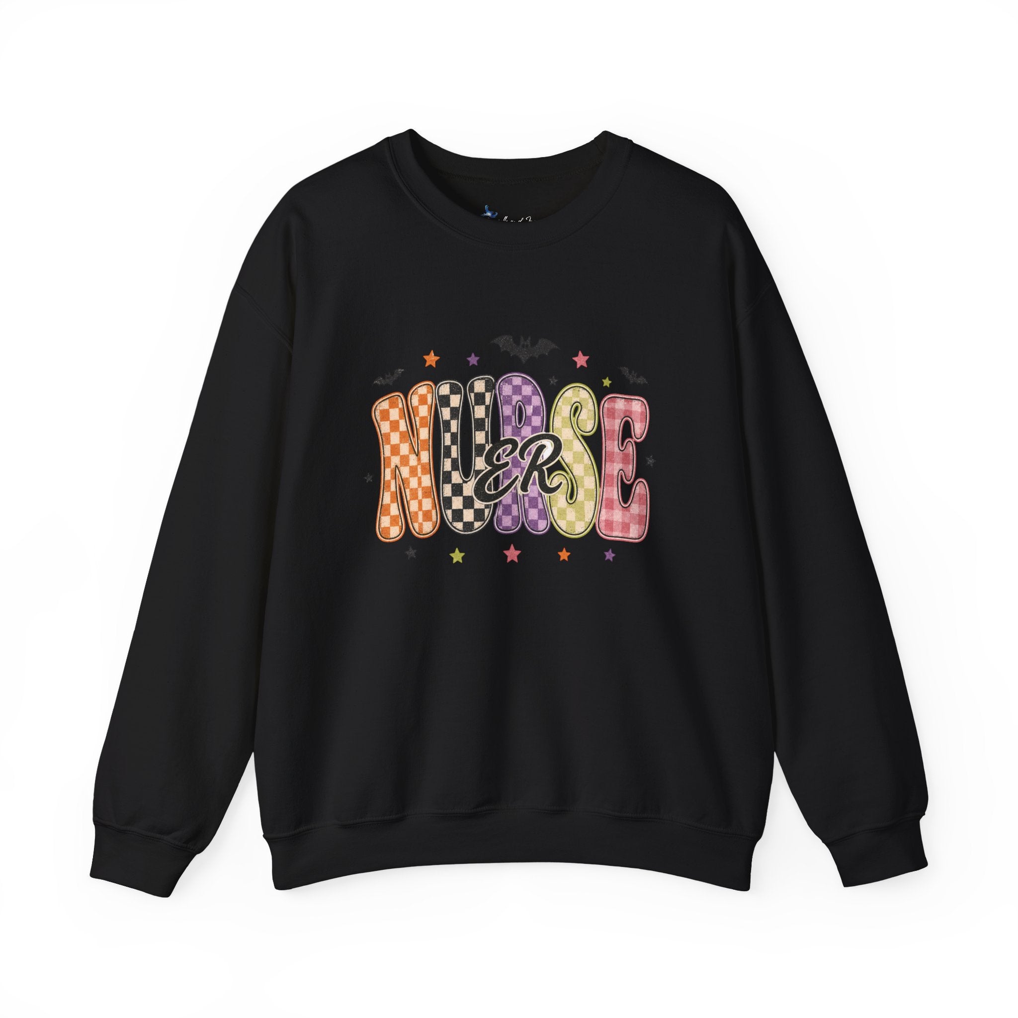 ER Nurse Halloween Sweatshirt, Retro Spooky Emergency Department Nurse Crewneck