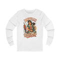 Domestically Unhinged Shirt, Retro Housewife Humor Graphic Long Sleeve