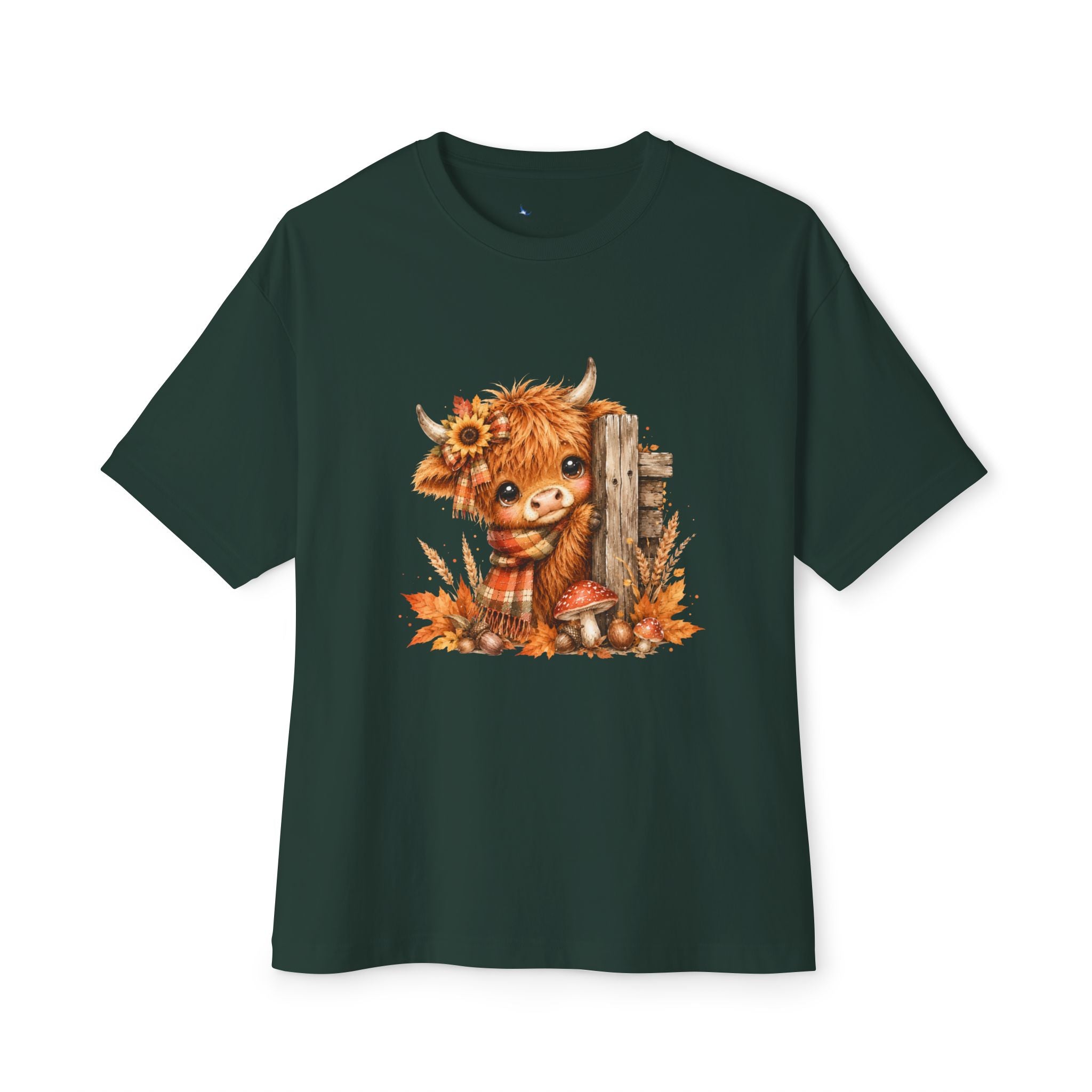 Fall Highland Cow Shirt | Cute Autumn Cow Graphic Tee | Western Farmhouse T-Shirt