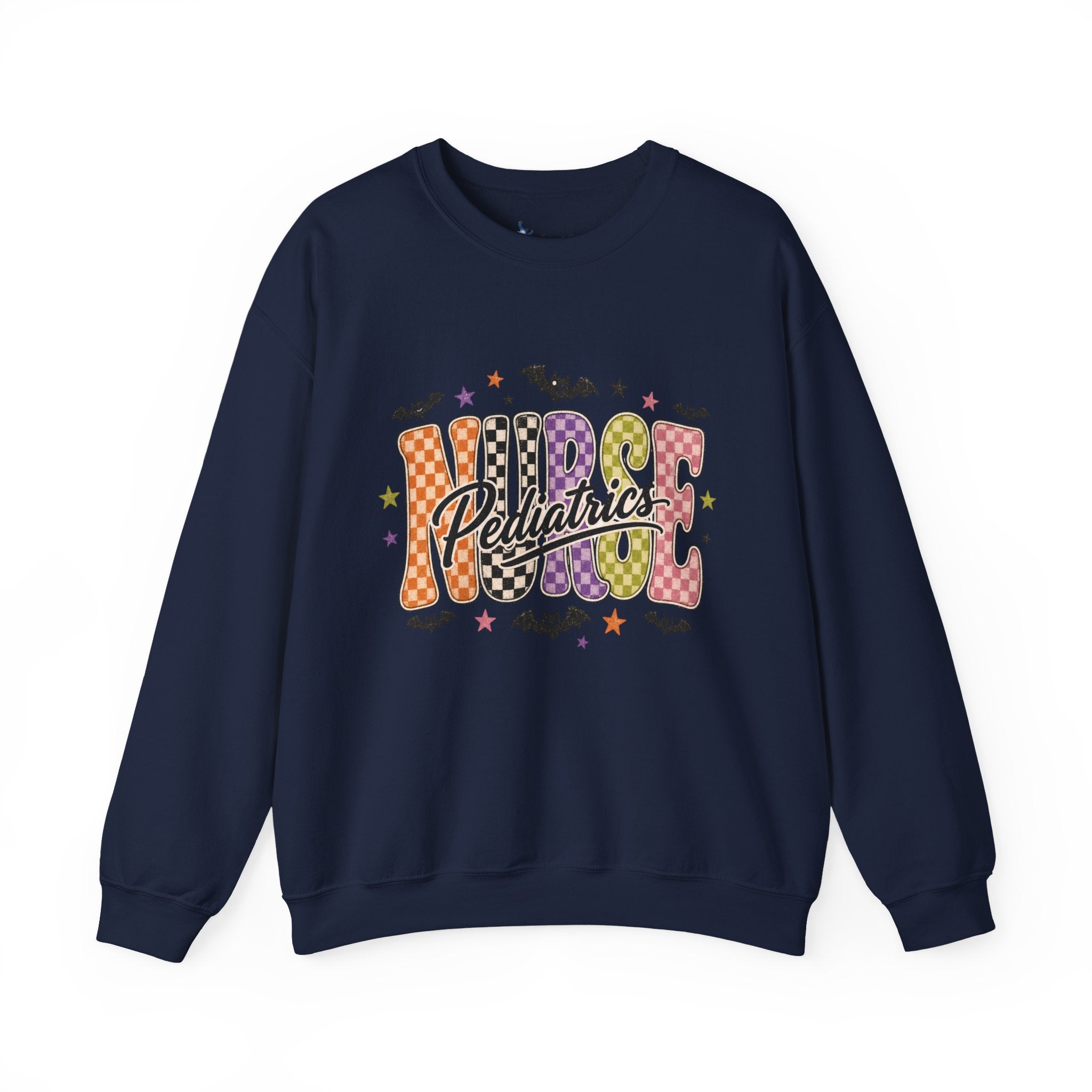 Pediatrics Nurse Halloween Sweatshirt, Retro Spooky Nurse Crewneck