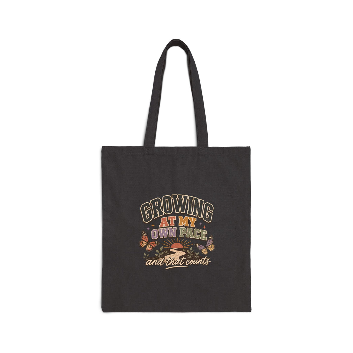 Teacher Tote Bag, Growing At My Own Pace, Student Encouragement Butterfly Gift