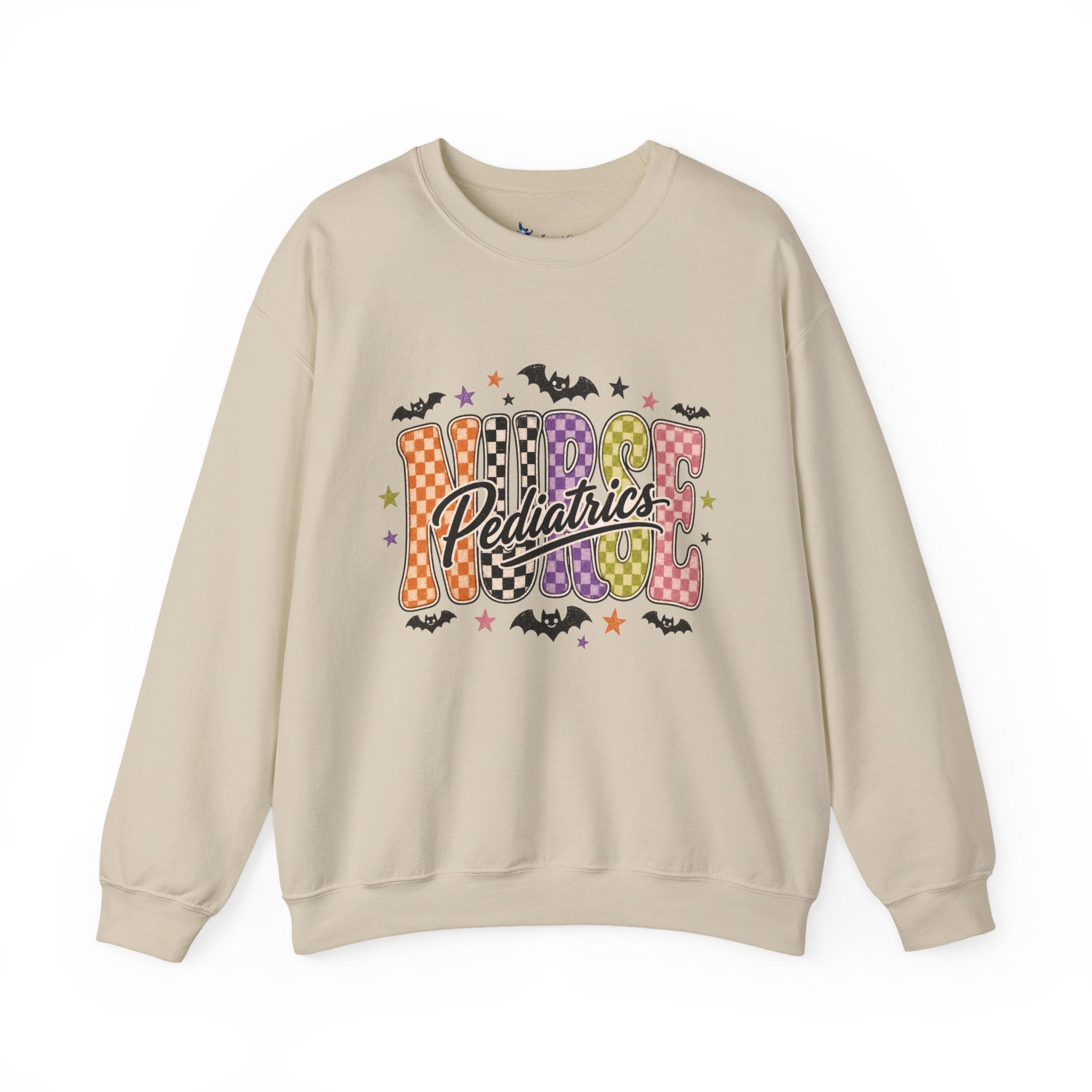 Pediatrics Nurse Halloween Sweatshirt, Retro Spooky Nurse Crewneck