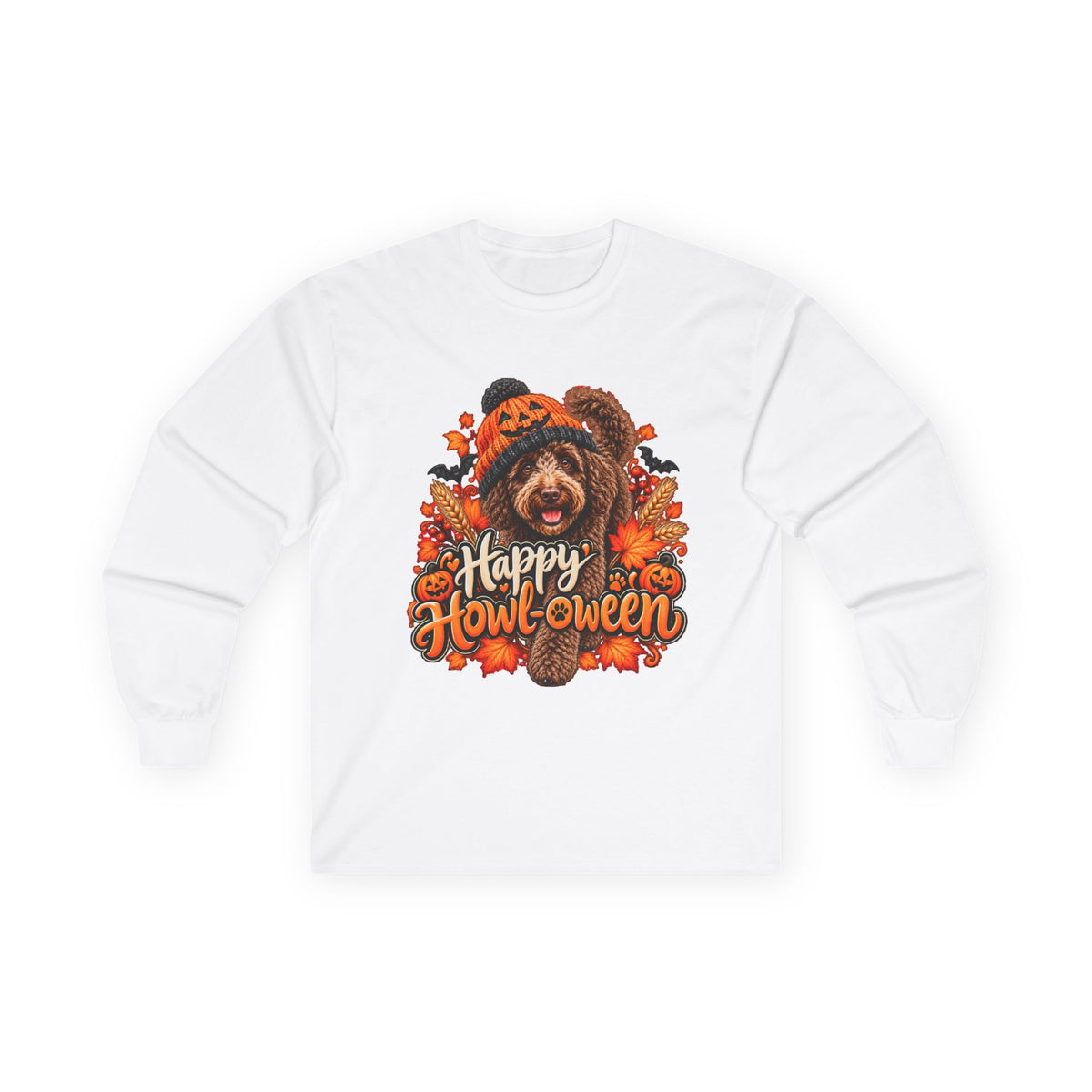 Halloween Dog Sweatshirt, Happy Howl-oween, Doodle Lover Vet Rescue Gift
