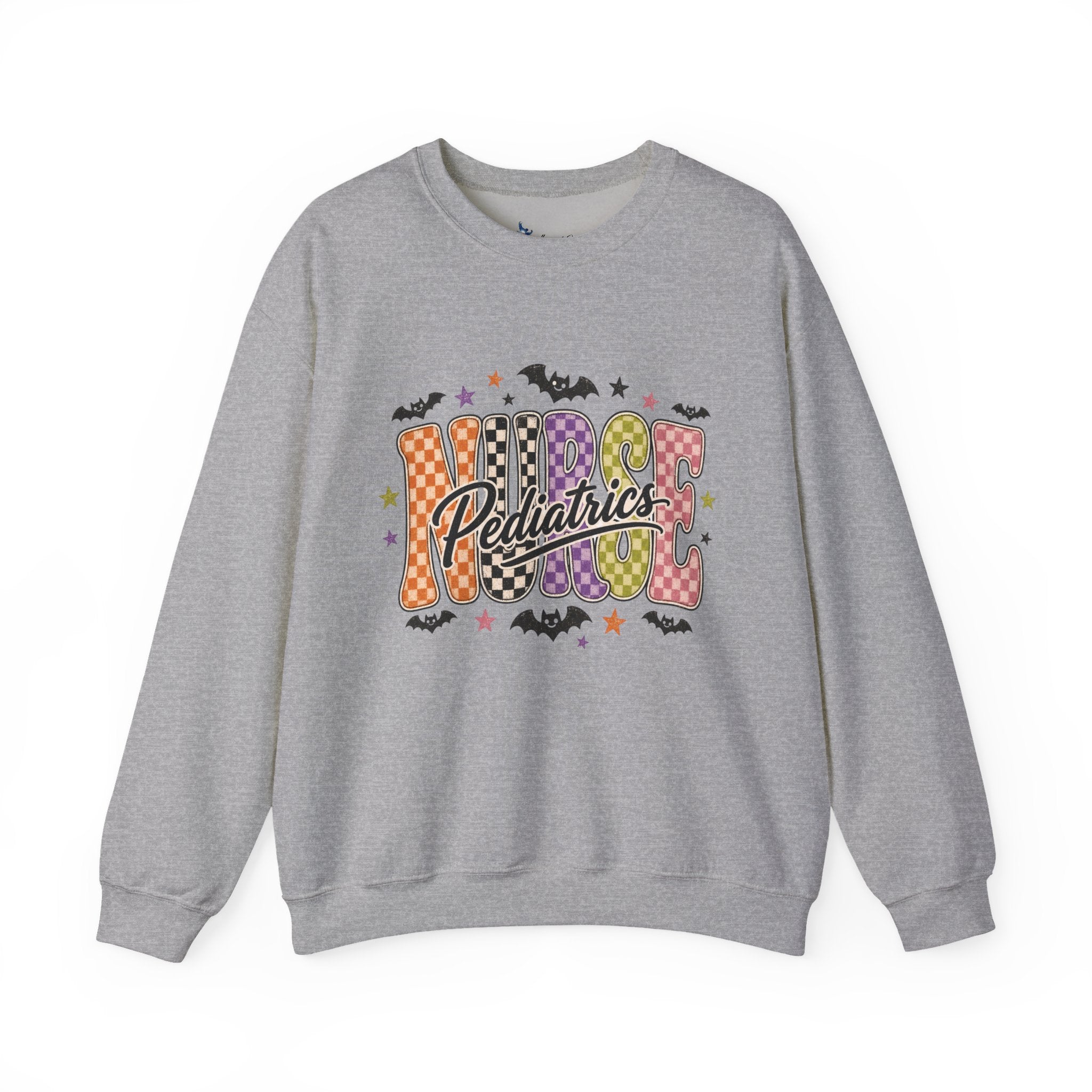 Pediatrics Nurse Halloween Sweatshirt, Retro Spooky Nurse Crewneck