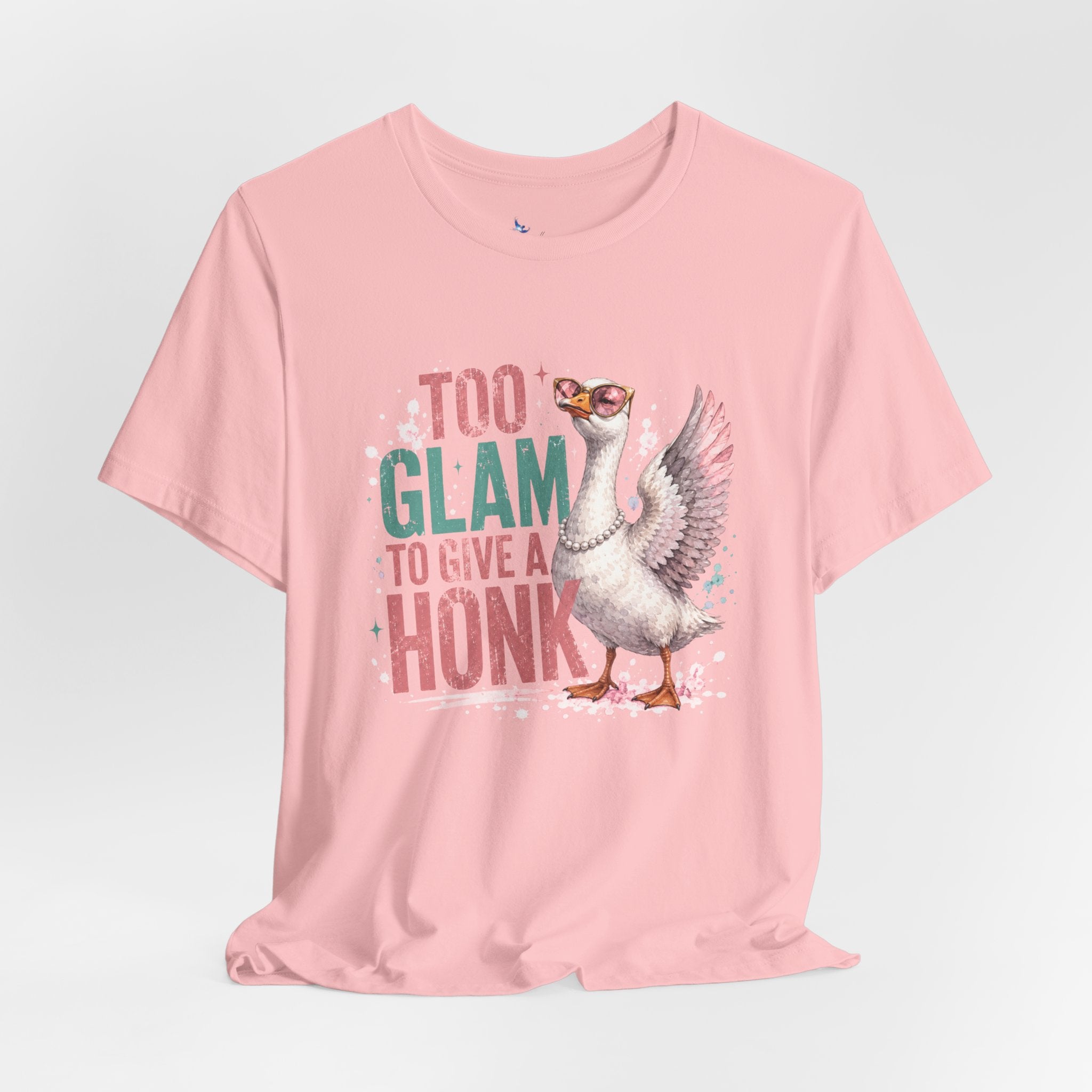 Too Glam to Give a Honk Shirt | Funny Goose Graphic Tee | Unisex Goose Lover T-Shirt