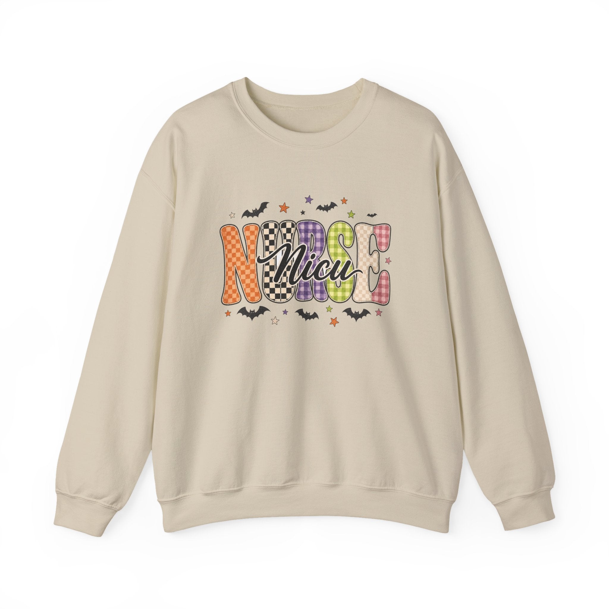 NICU Nurse Halloween Sweatshirt, Retro Spooky Nurse Crewneck, Cute Fall Medical Gift