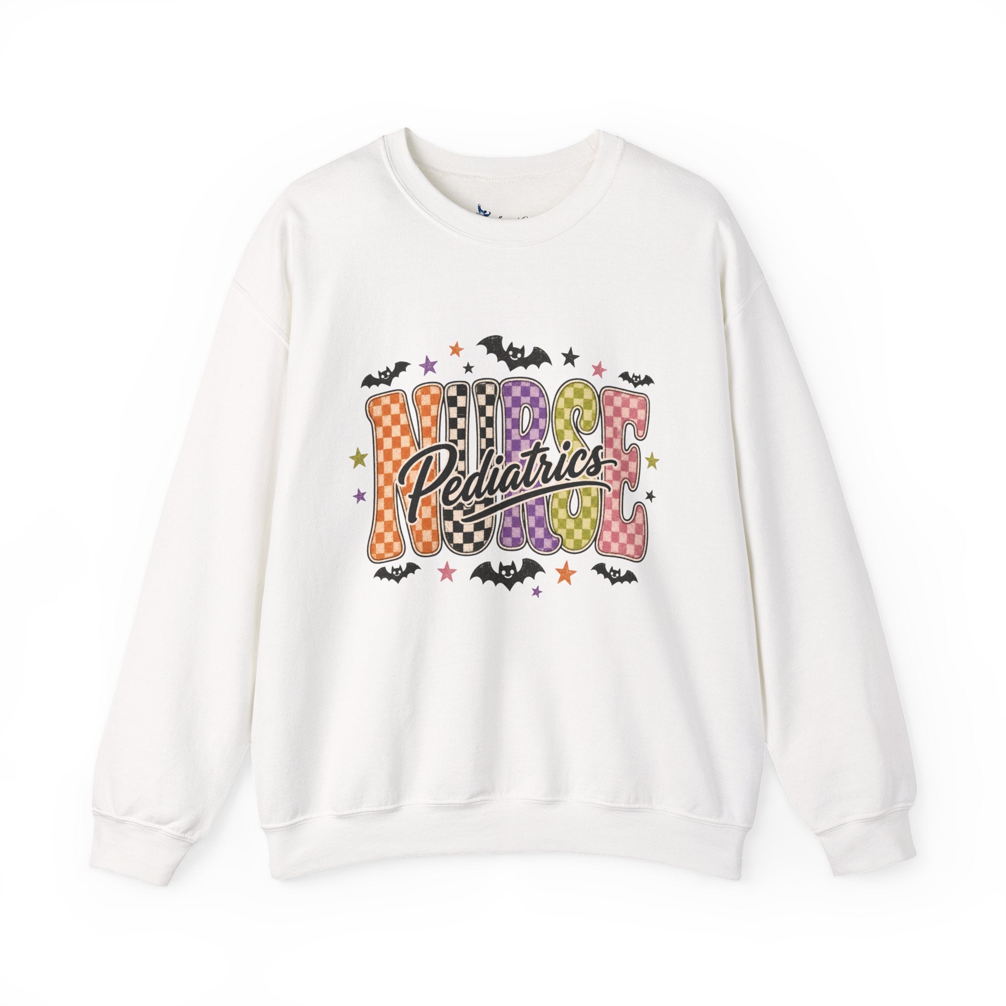 Pediatrics Nurse Halloween Sweatshirt, Retro Spooky Nurse Crewneck