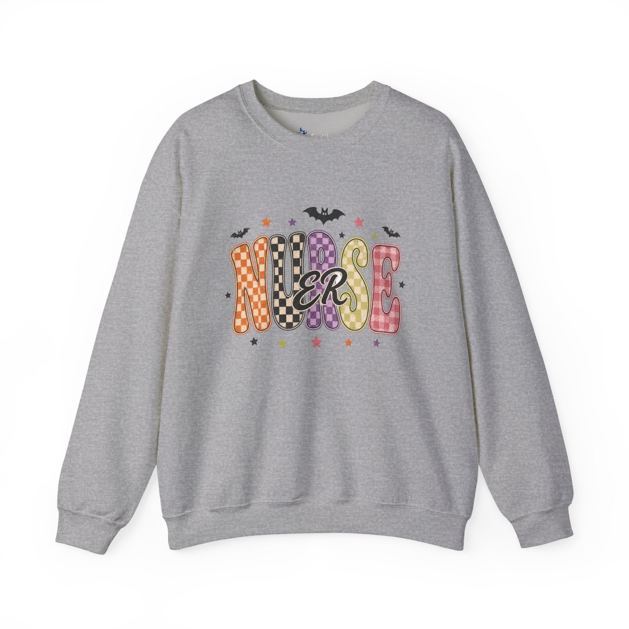 ER Nurse Halloween Sweatshirt, Retro Spooky Emergency Department Nurse Crewneck