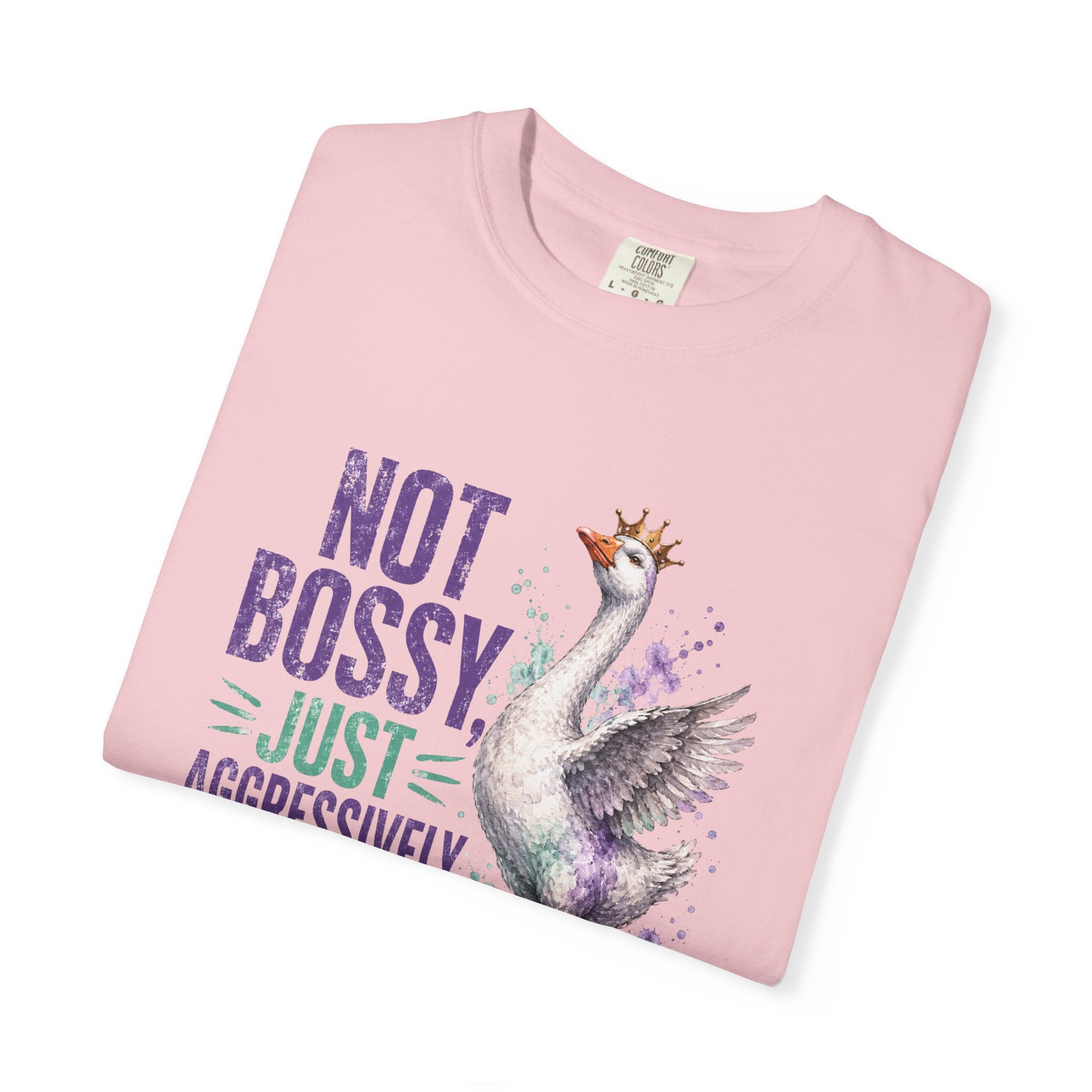Not Bossy Just Aggressively in Charge Sassy T-Shirt | Funny Goose Graphic Tee