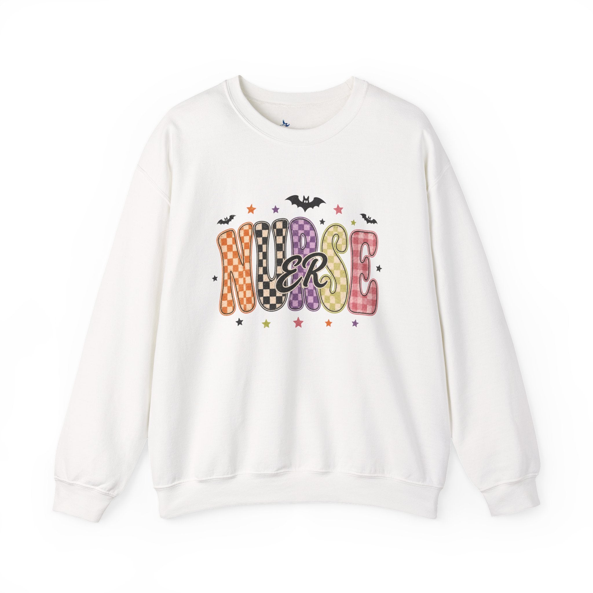 ER Nurse Halloween Sweatshirt, Retro Spooky Emergency Department Nurse Crewneck