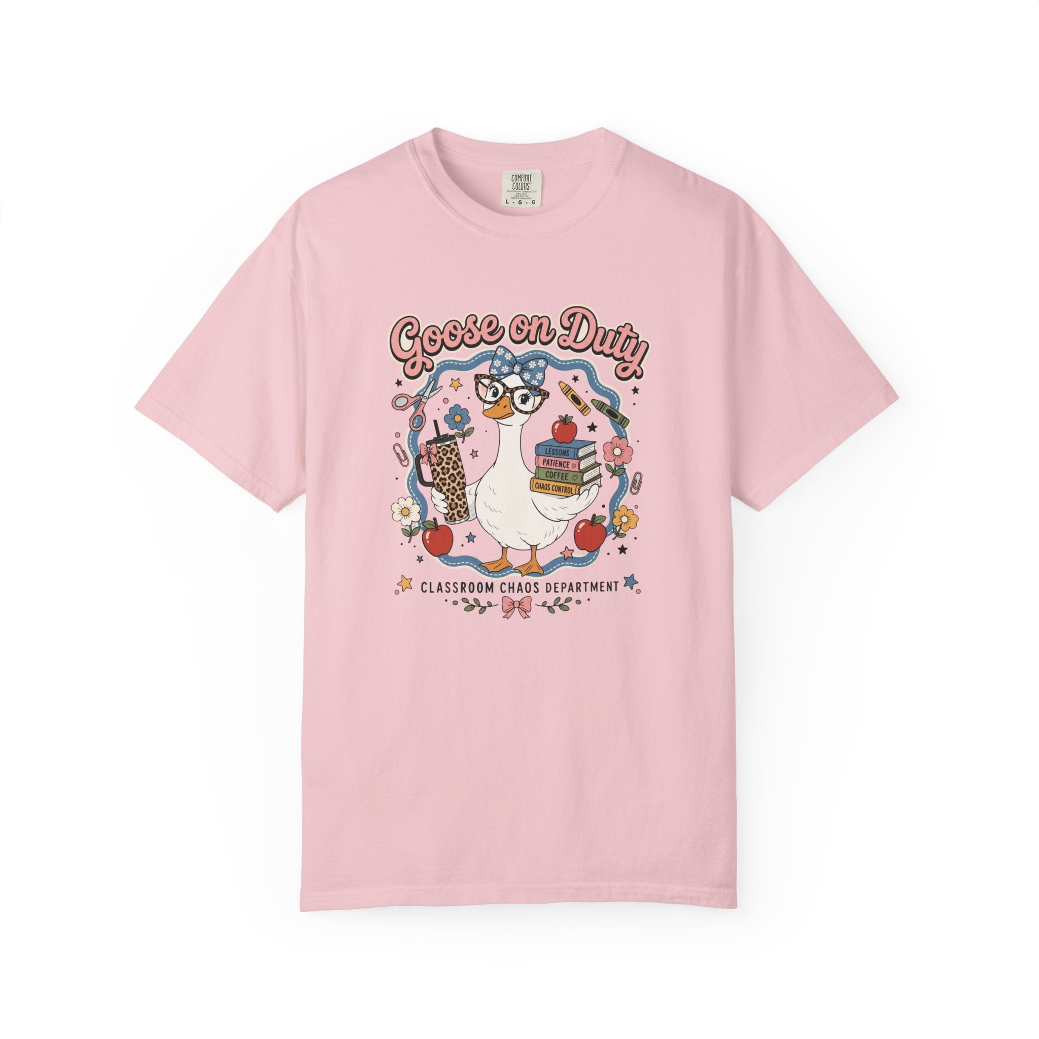 Goose on Duty Funny Teacher Shirt | Classroom Chaos Goose Graphic Tee