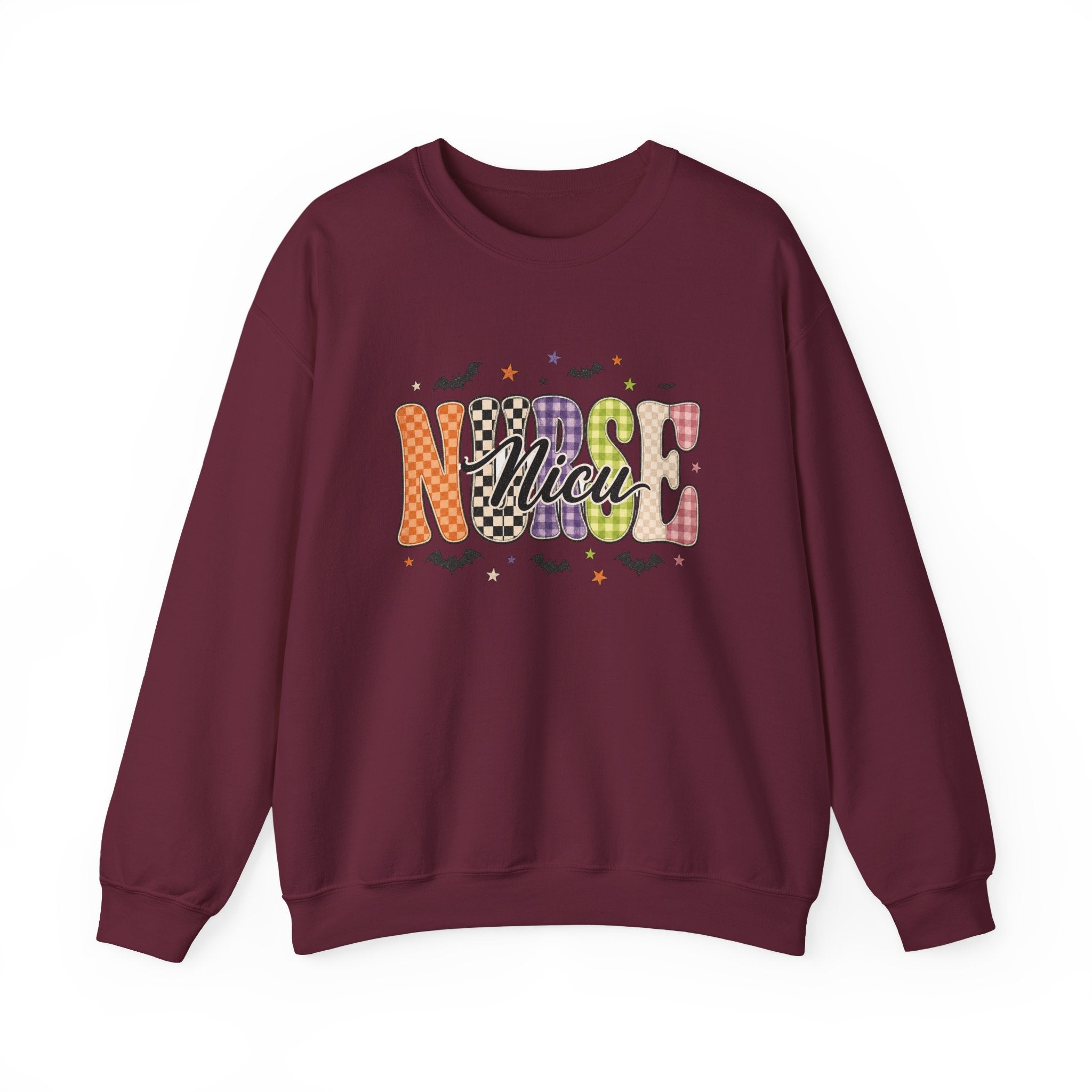 NICU Nurse Halloween Sweatshirt, Retro Spooky Nurse Crewneck, Cute Fall Medical Gift