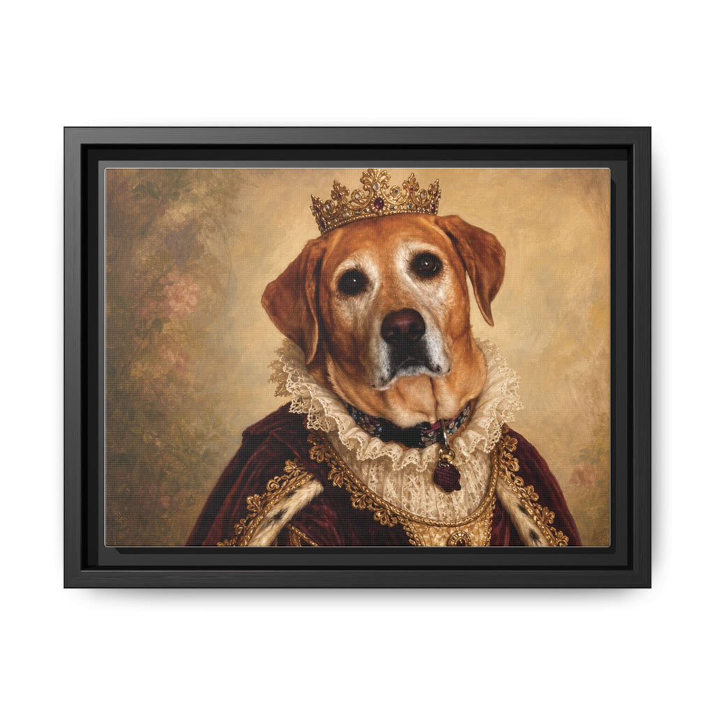Custom Royal Pet Portrait Framed Canvas | Personalized Renaissance Dog & Cat Art
