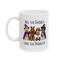 Poodle Halloween Mug, All Ghouls Love Coffee Cup, Spooky Dog Gift