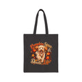Doodle Tote Bag, Pumpkin Spice Dog Lover Fall Canvas Shopper Gift