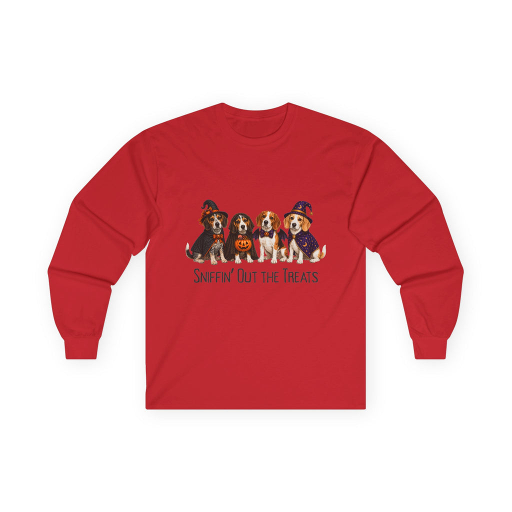 Halloween Dog Long Sleeve Shirt, Sniffin Treats Doodle Vet Rescue Gift