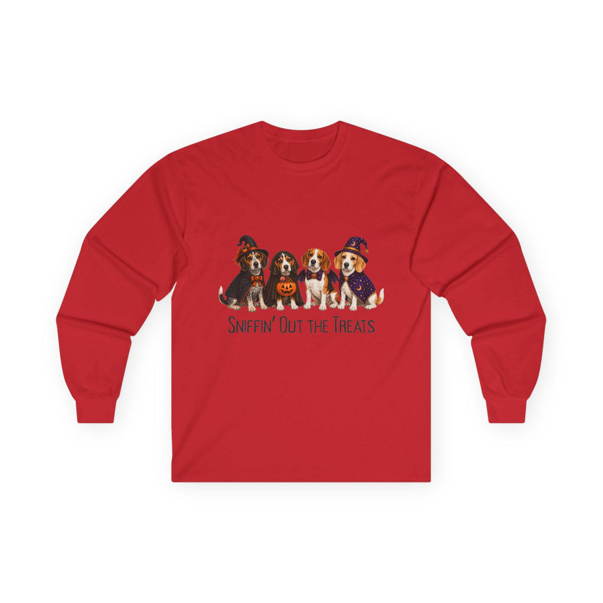 Halloween Dog Long Sleeve Shirt, Sniffin Treats Doodle Vet Rescue Gift