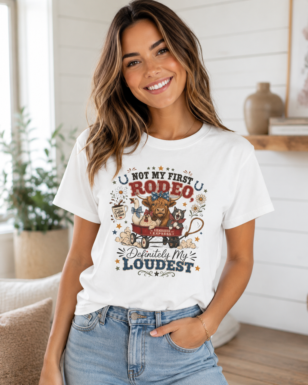 Not My First Rodeo Shirt, Funny Farm Animal Tee, Western Country T-Shirt