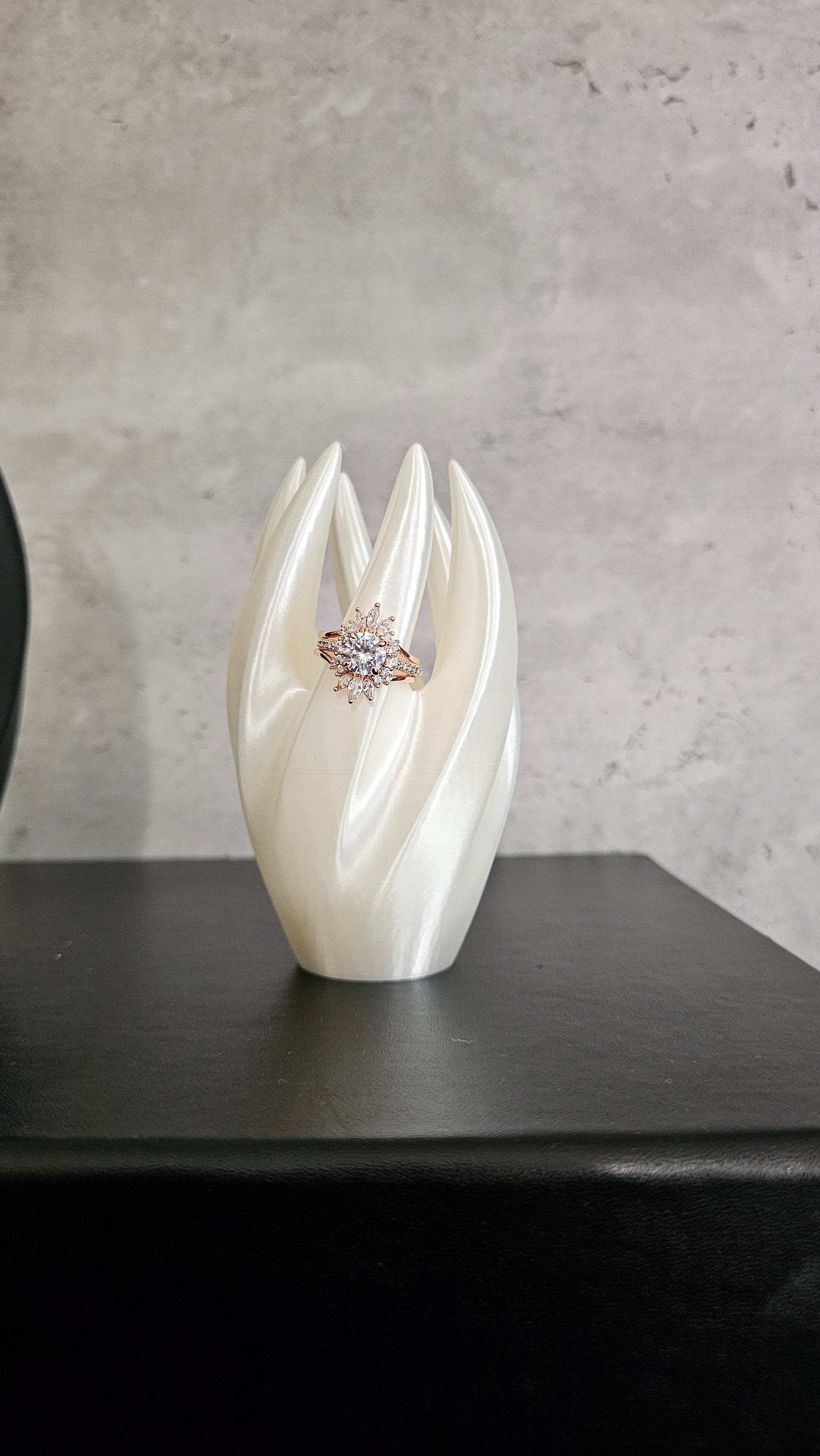 Twisted Style Ring Holder - Minimalist Vriden Ring Display Stand - Danielle and Jason Baker LLC - Danielle Baker's Boutique
