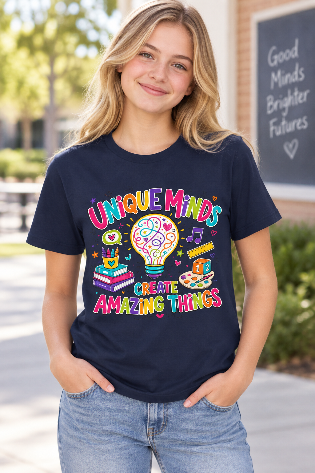 Autism Acceptance Shirt, Unique Minds Create Amazing Things Tee, Neurodiversity Teacher Gift