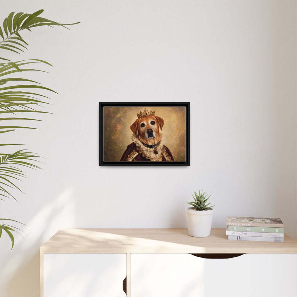 Custom Royal Pet Portrait Framed Canvas | Personalized Renaissance Dog & Cat Art