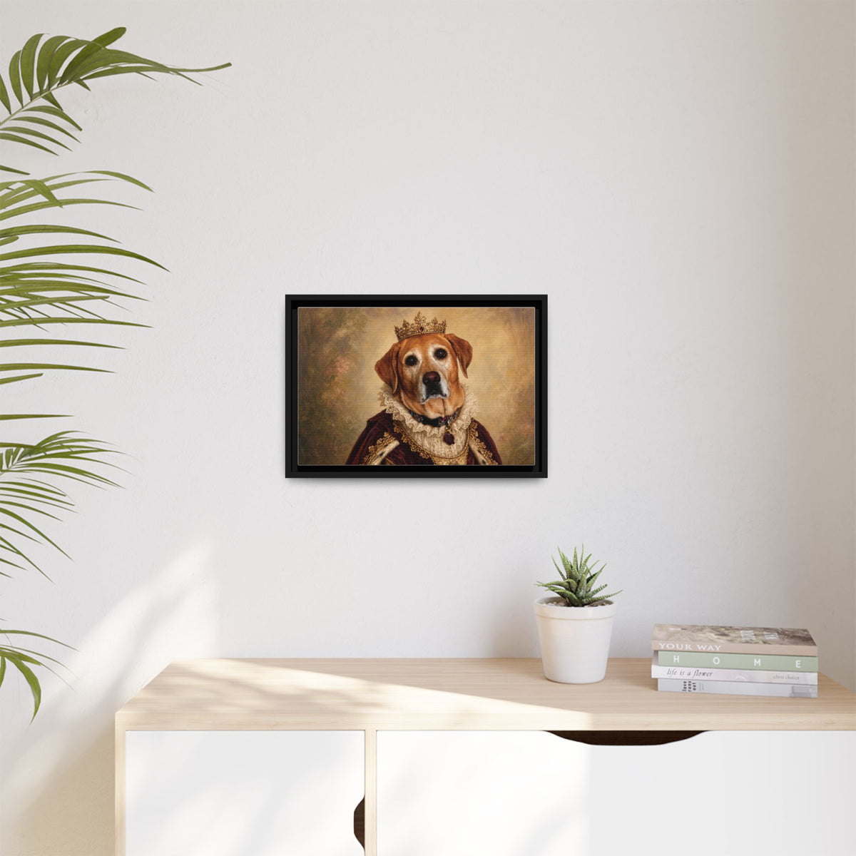 Custom Royal Pet Portrait Framed Canvas | Personalized Renaissance Dog & Cat Art