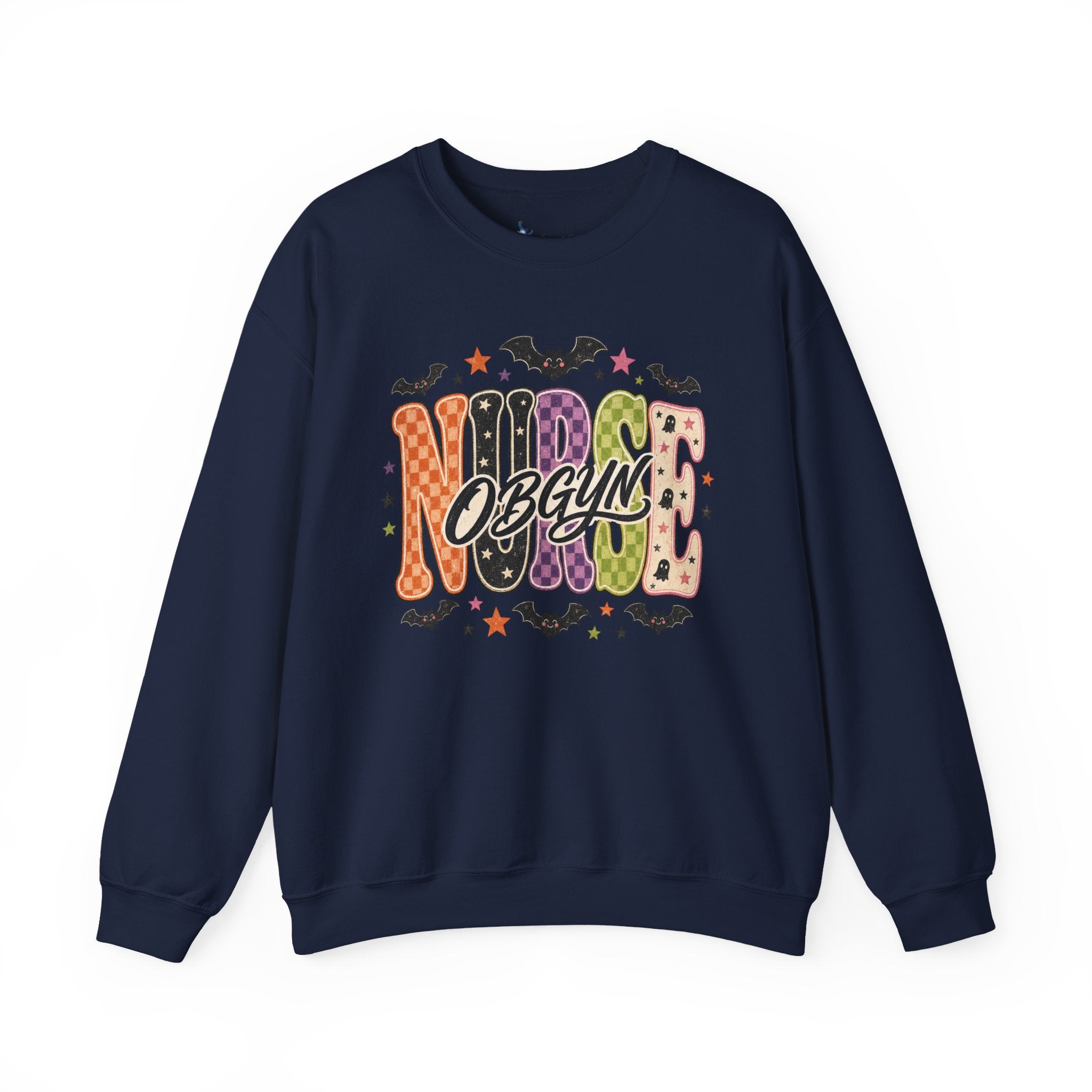 OBGYN Nurse Halloween Sweatshirt, Retro Spooky Nurse Crewneck