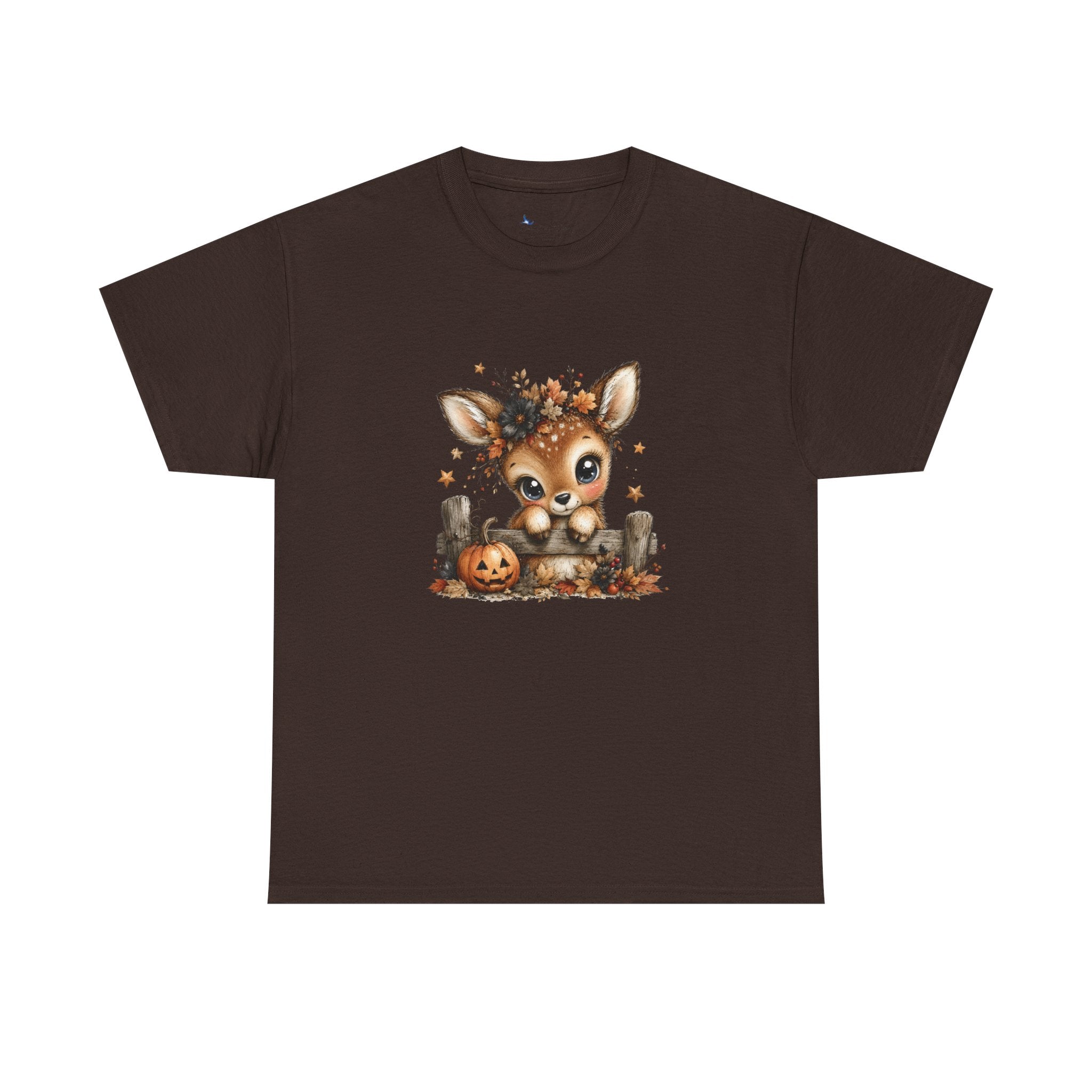 Cute Fall Fawn Shirt | Baby Deer Halloween Graphic Tee | Woodland Animal Autumn T-Shirt