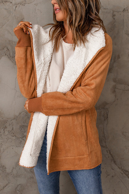 Open Front Long Sleeve Sherpa Jacket - Danielle and Jason Baker LLC - Danielle Baker's Boutique