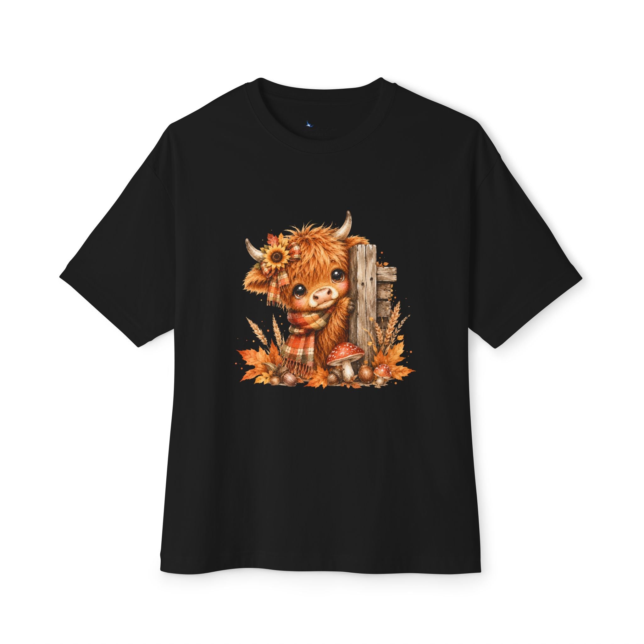 Fall Highland Cow Shirt | Cute Autumn Cow Graphic Tee | Western Farmhouse T-Shirt