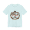 Rooted In Christ Tee, Christian Shirt, Faith Colossians Floral Graphic