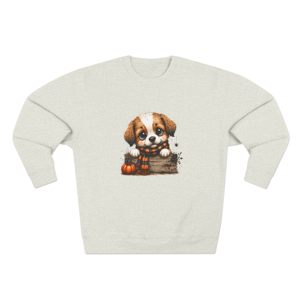 Cute Fall Puppy Sweatshirt | Halloween Dog Crewneck | Pumpkin Patch Dog Lover Shirt