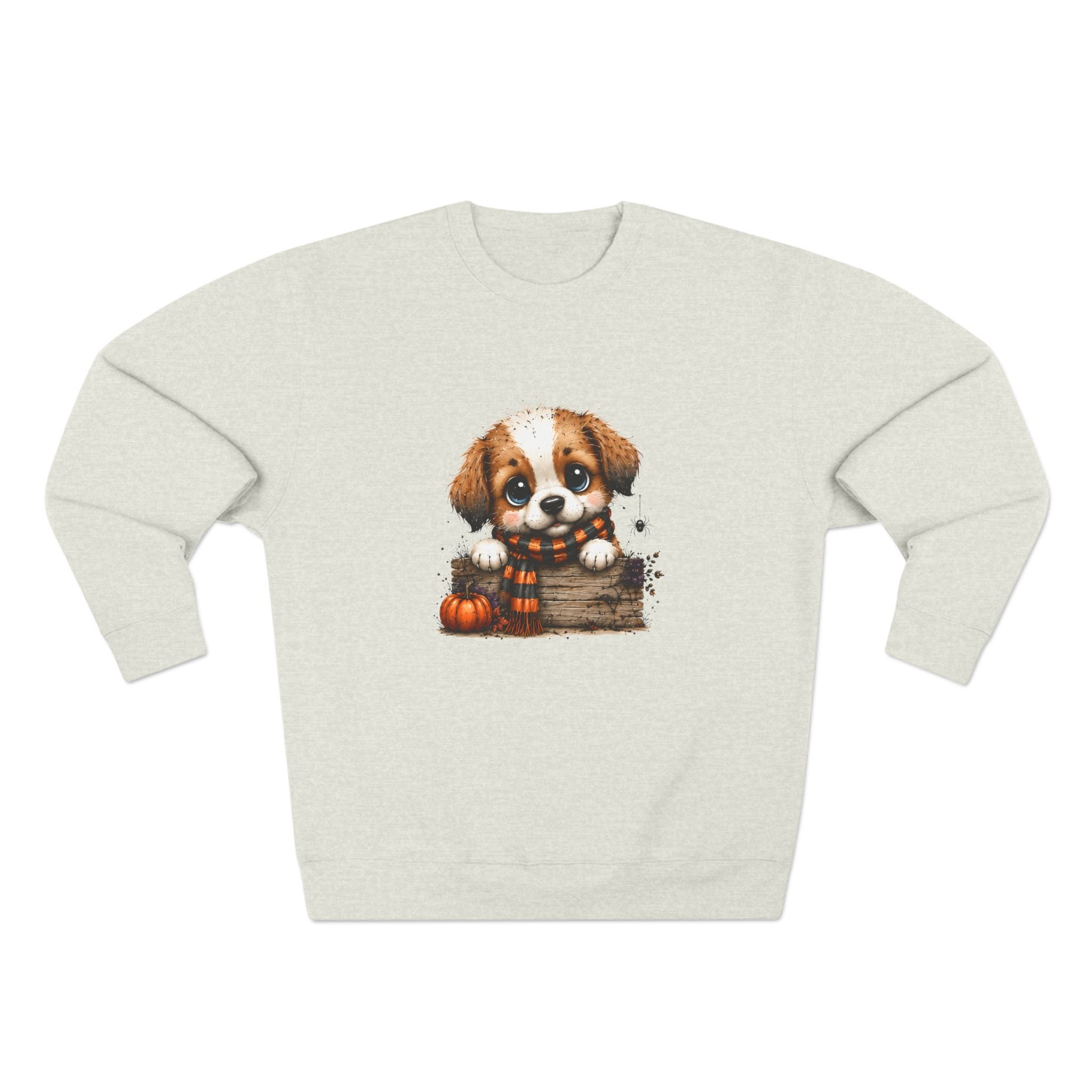 Cute Fall Puppy Sweatshirt | Halloween Dog Crewneck | Pumpkin Patch Dog Lover Shirt