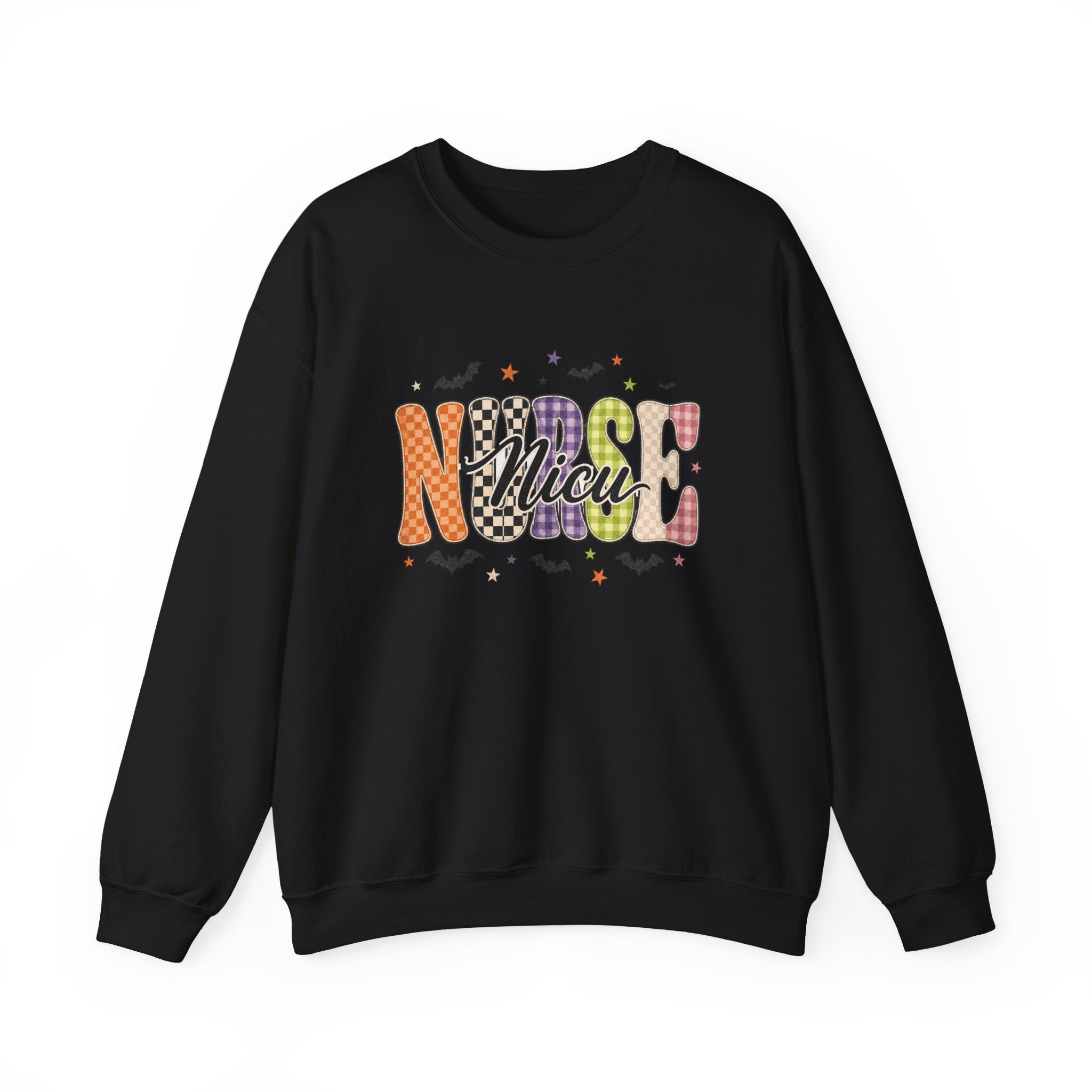 NICU Nurse Halloween Sweatshirt, Retro Spooky Nurse Crewneck, Cute Fall Medical Gift