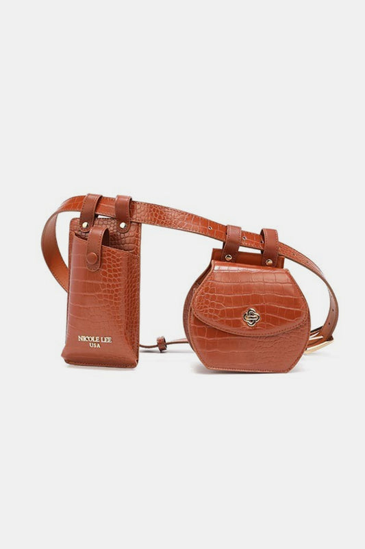 USA 2 Piece Texture Belt Bag - Danielle and Jason Baker LLC - Danielle Baker's Boutique