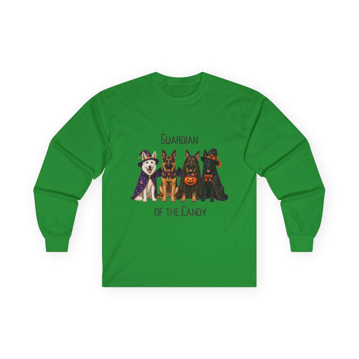 Halloween Dog Long Sleeve Shirt, Guardian Of The Candy Family Matching Fall Gift
